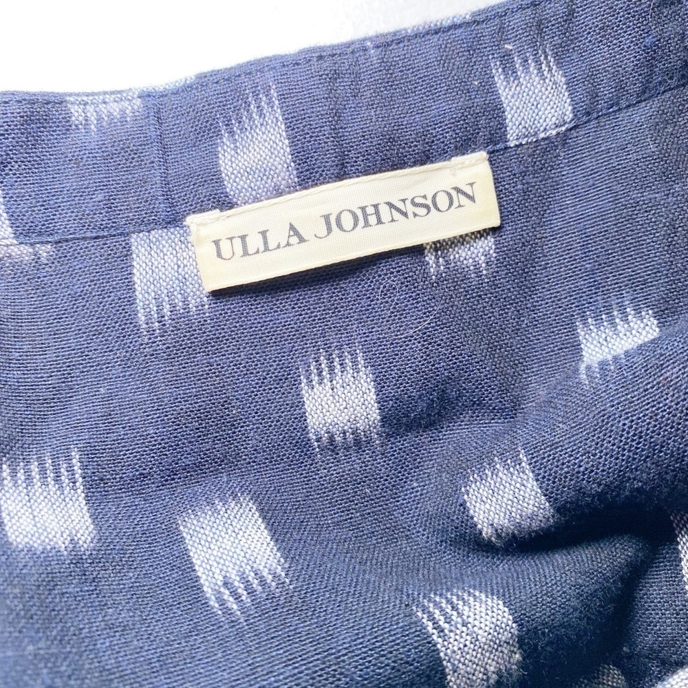 Ulla Johnson Blue White Indigo Ikat Print Corsica Dress - Picture 7 of 16